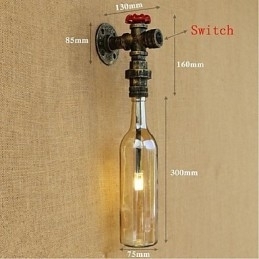 Designer Touch Decorative Amber Water Wall Lamp With Switch Wall Light