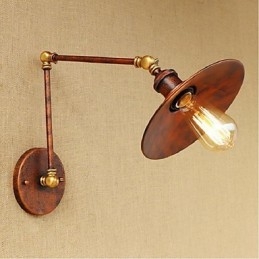 Designer Touch Decorative Long arm Half rusty Industrial Retro Nostalgic Retractable Folding Wall Sconces Wall Light