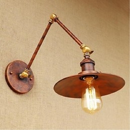 Designer Touch Decorative Long arm Half rusty Industrial Retro Nostalgic Retractable Folding Wall Sconces Wall Light
