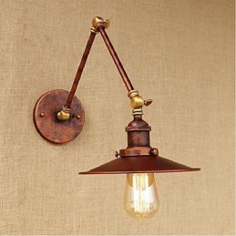 Designer Touch Decorative Long arm Half rusty Industrial Retro Nostalgic Retractable Folding Wall Sconces Wall Light