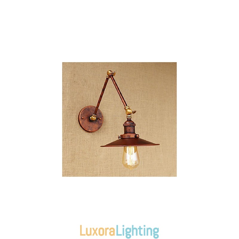 Designer Touch Decorative Long arm Half rusty Industrial Retro Nostalgic Retractable Folding Wall Sconces Wall Light