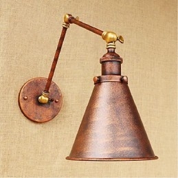 Designer Touch Decorative Long arm Half rust Retro Creative Nostalgic Retractable Folding Wall Sconces Wall Light