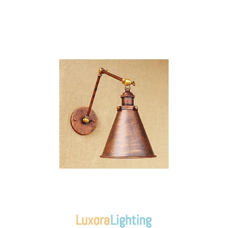 Designer Touch Decorative Long arm Half rust Retro Creative Nostalgic Retractable Folding Wall Sconces Wall Light