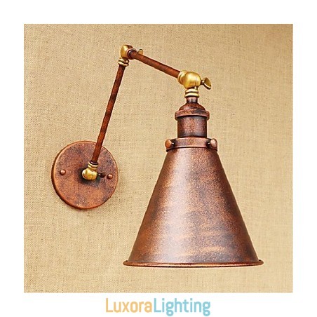 Designer Touch Decorative Long arm Half rust Retro Creative Nostalgic Retractable Folding Wall Sconces Wall Light