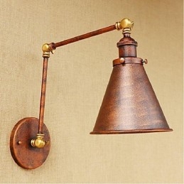 Designer Touch Decorative Long arm Half rust Retro Creative Nostalgic Retractable Folding Wall Sconces Wall Light