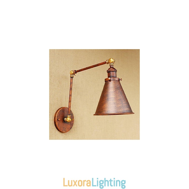 Designer Touch Decorative Long arm Half rust Retro Creative Nostalgic Retractable Folding Wall Sconces Wall Light