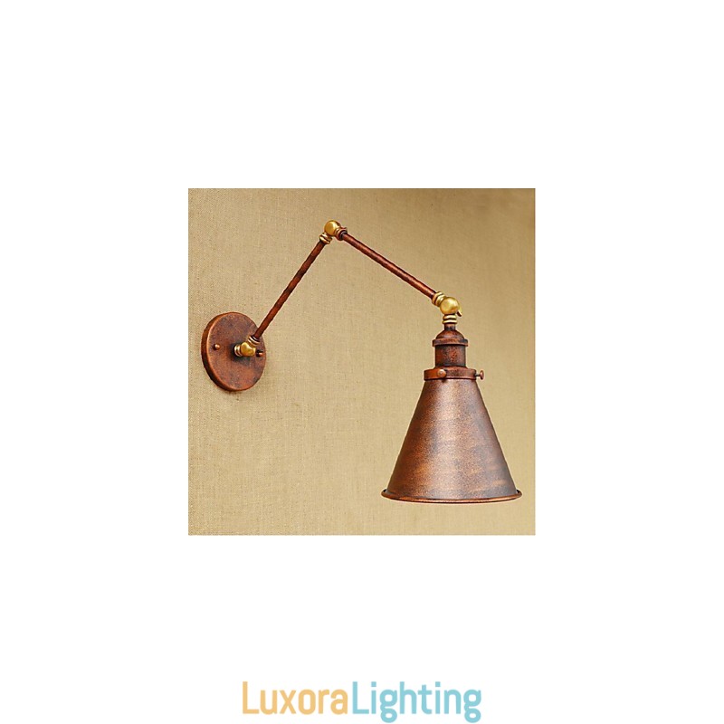 Designer Touch Decorative Long arm Half rust Retro Creative Nostalgic Retractable Folding Wall Sconces Wall Light