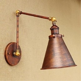 Designer Touch Decorative Long arm Half rust Retro Creative Nostalgic Retractable Folding Wall Sconces Wall Light