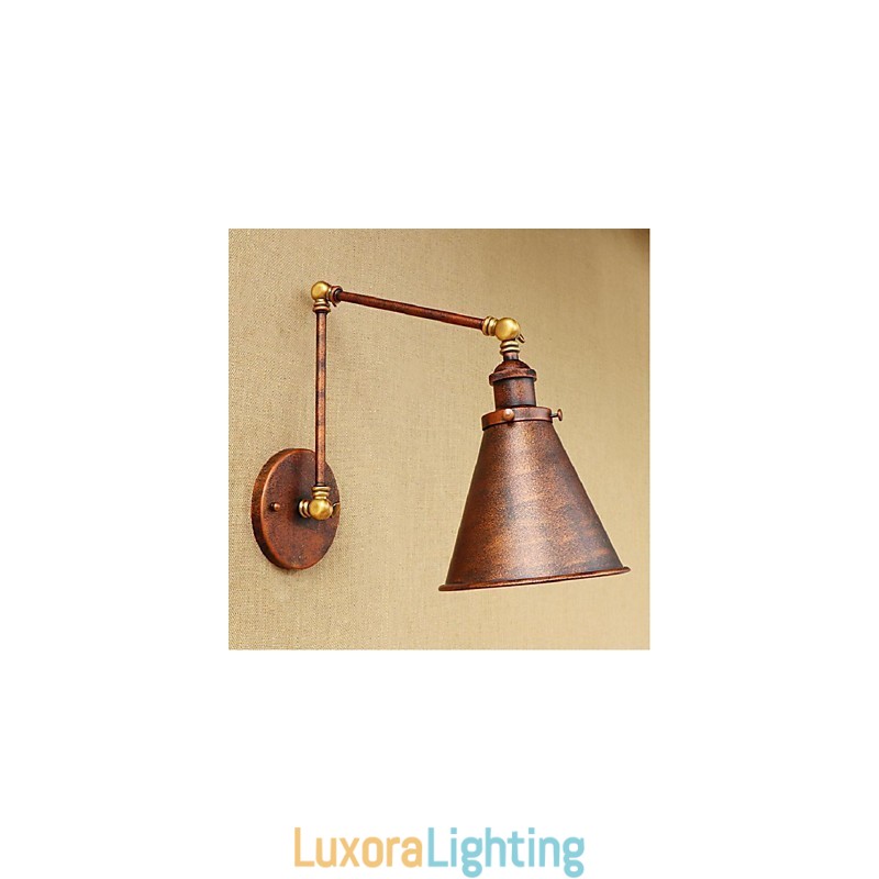 Designer Touch Decorative Long arm Half rust Retro Creative Nostalgic Retractable Folding Wall Sconces Wall Light