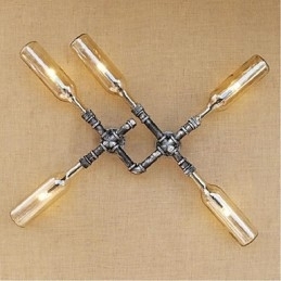 Designer Touch Decorative Rustic Lodge Painting Feature for Ambient Light Wall Sconces Wall Light