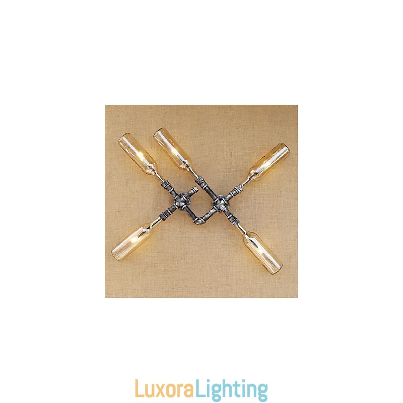 Designer Touch Decorative Rustic Lodge Painting Feature for Ambient Light Wall Sconces Wall Light