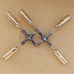 Designer Touch Decorative Rustic Lodge Painting Feature for Ambient Light Wall Sconces Wall Light