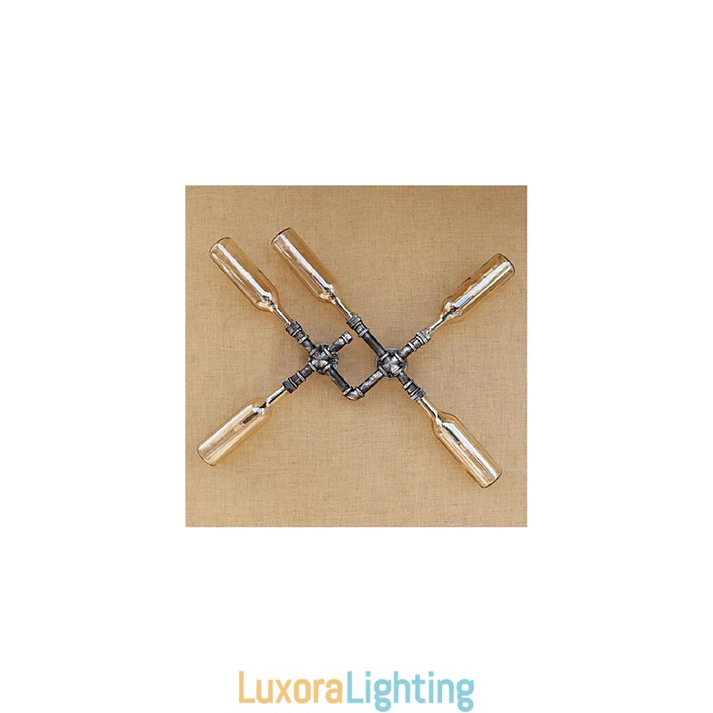 Designer Touch Decorative Rustic Lodge Painting Feature for Ambient Light Wall Sconces Wall Light