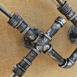 Designer Touch Decorative Rustic Lodge Painting Feature for Ambient Light Wall Sconces Wall Light