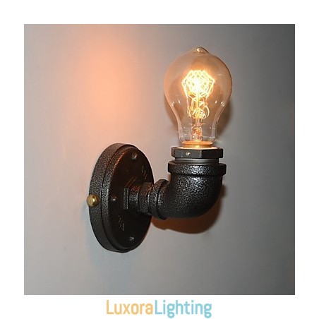 Designer Touch Decorative Simple Retro Industrial Iron Pipe wall lamp Wall Fixture