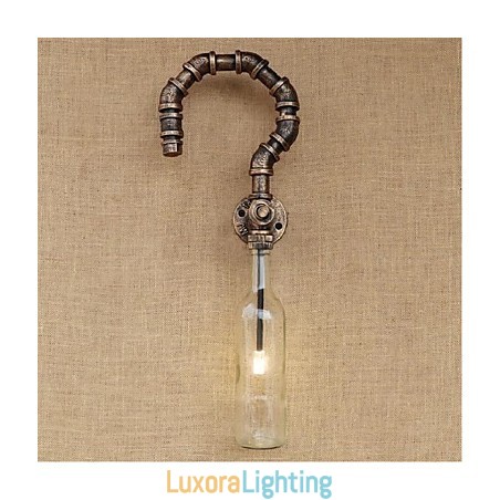 Designer Touch Decorative Retro American Village Creative Industry Wind Water Bottle Wall Lamp Wall Light