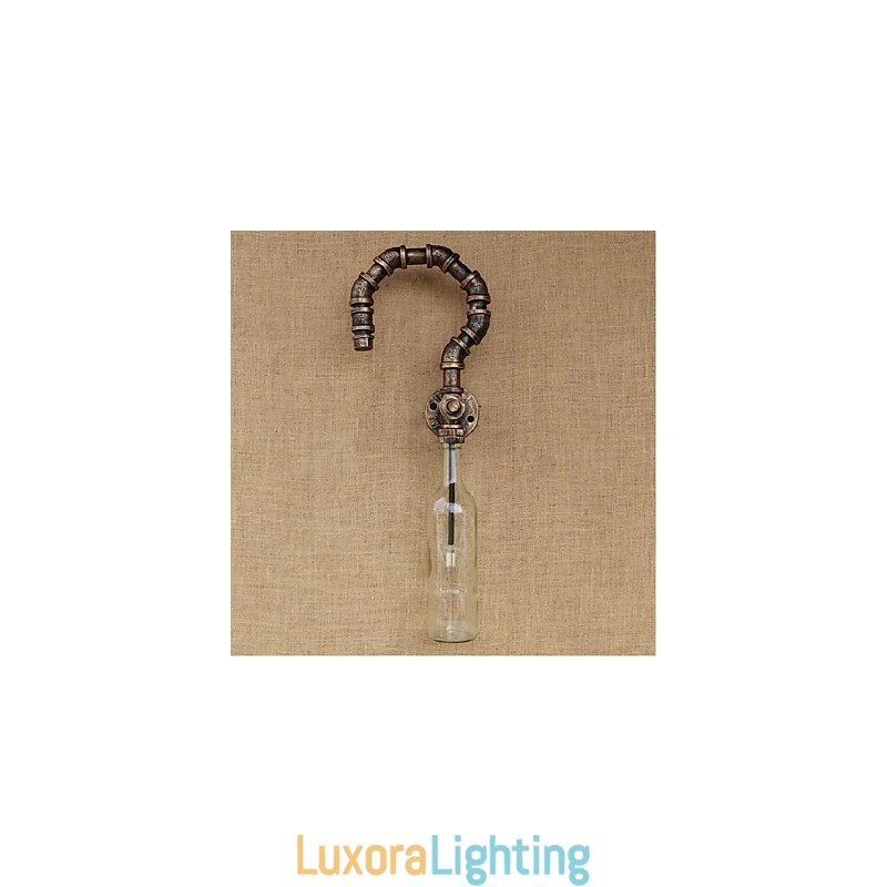 Designer Touch Decorative Retro American Village Creative Industry Wind Water Bottle Wall Lamp Wall Light