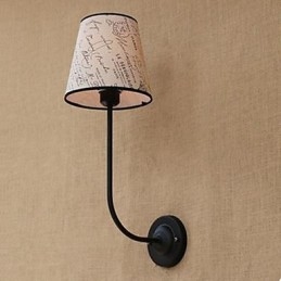 Designer Touch Decorative Modern Succinct Fashion Bar Restaurant Nostalgic Breakfast Cloth Cover Wall Lamp Wrought Iron Bend