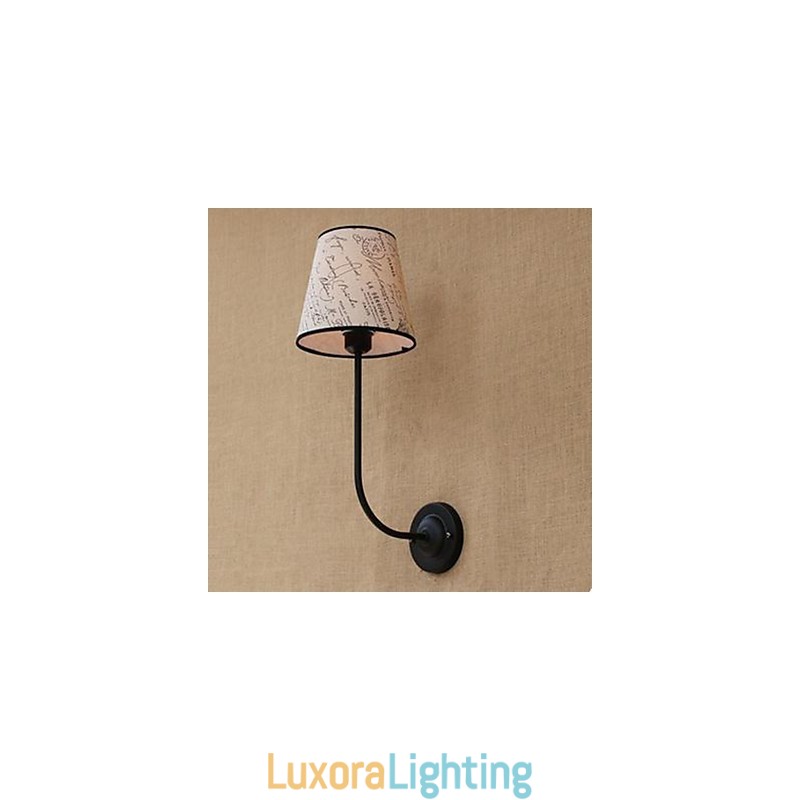 Designer Touch Decorative Modern Succinct Fashion Bar Restaurant Nostalgic Breakfast Cloth Cover Wall Lamp Wrought Iron Bend