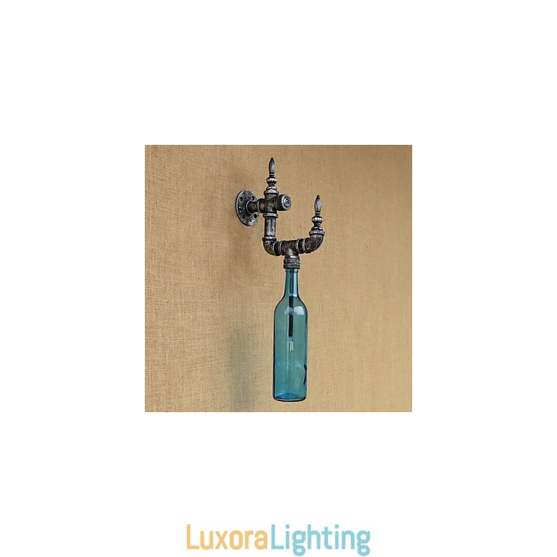 Designer Touch Decorative Retro Nostalgia With Personality Cafe Bar Restaurant Corridor Water Bottle Wall Lamp Switch