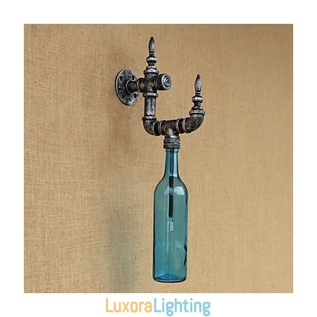 Designer Touch Decorative Retro Nostalgia With Personality Cafe Bar Restaurant Corridor Water Bottle Wall Lamp Switch