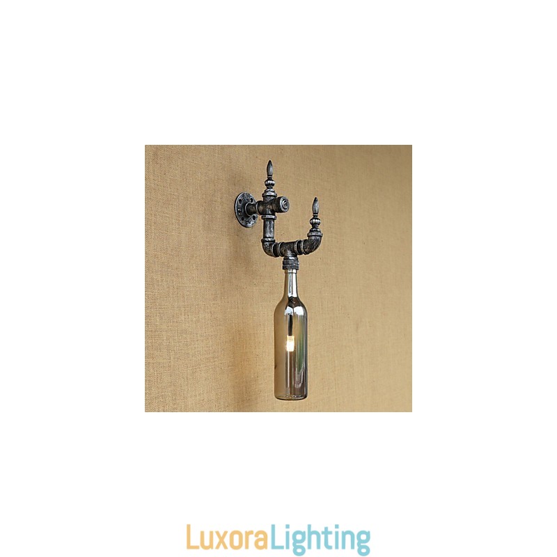 Designer Touch Decorative Retro Nostalgia With Personality Cafe Bar Restaurant Corridor Water Bottle Wall Lamp Switch