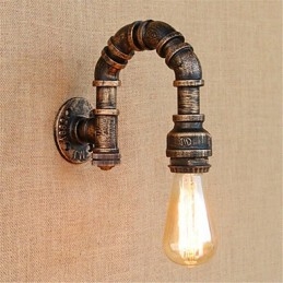 Designer Touch Decorative Rustic Lodge Painting Feature for Ambient Light Wall Sconces Wall Light