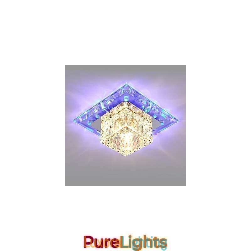 Designer Touch Decorative Mini Crystal Ceiling Lamp Spotlight 3W Creative Lamp Tube Light Colorful Color Square Dome Light
