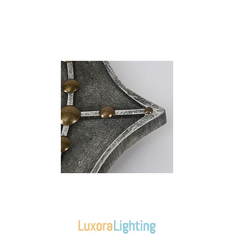 Designer Touch Decorative Vintage Industrial Wall Lights Wood Boat Anchor Shape Creative Restaurant Cafe Bar Decoration lighting