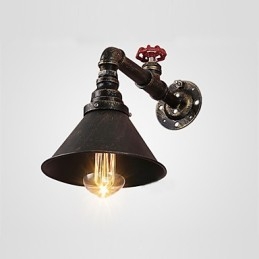 Designer Touch Decorative Water Pipe Wall Lights Retro Industrial Style Creative Country Metal Restaurant Cafe Bars Bar Table Wall Sconces
