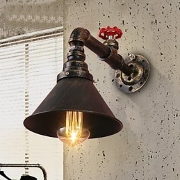 Designer Touch Decorative Water Pipe Wall Lights Retro Industrial Style Creative Country Metal Restaurant Cafe Bars Bar Table Wall Sconces