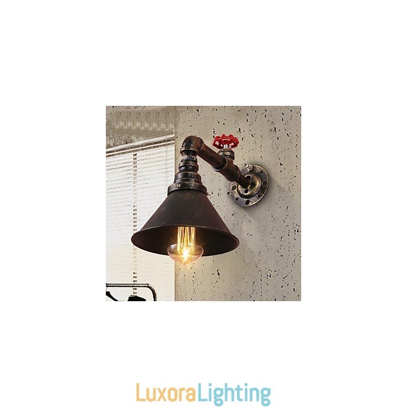 Designer Touch Decorative Water Pipe Wall Lights Retro Industrial Style Creative Country Metal Restaurant Cafe Bars Bar Table Wall Sconces