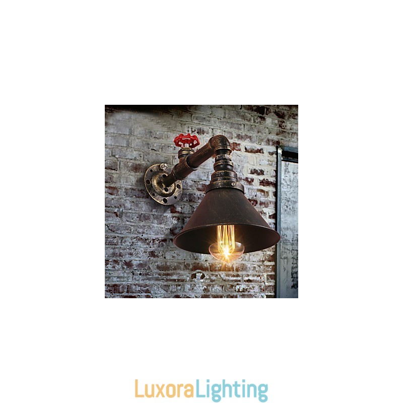 Designer Touch Decorative Water Pipe Wall Lights Retro Industrial Style Creative Country Metal Restaurant Cafe Bars Bar Table Wall Sconces