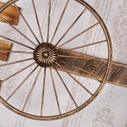 Designer Touch Decorative Rustic Lodge Painting Feature for Mini Style Uplight Wall Sconces Wall Light