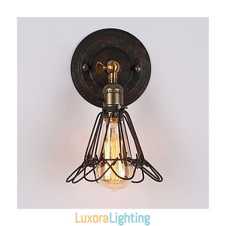 Designer Touch Decorative Retro Industrial Style Country Metal Wall Lights Restaurant Cafe Mini Wall Sconces