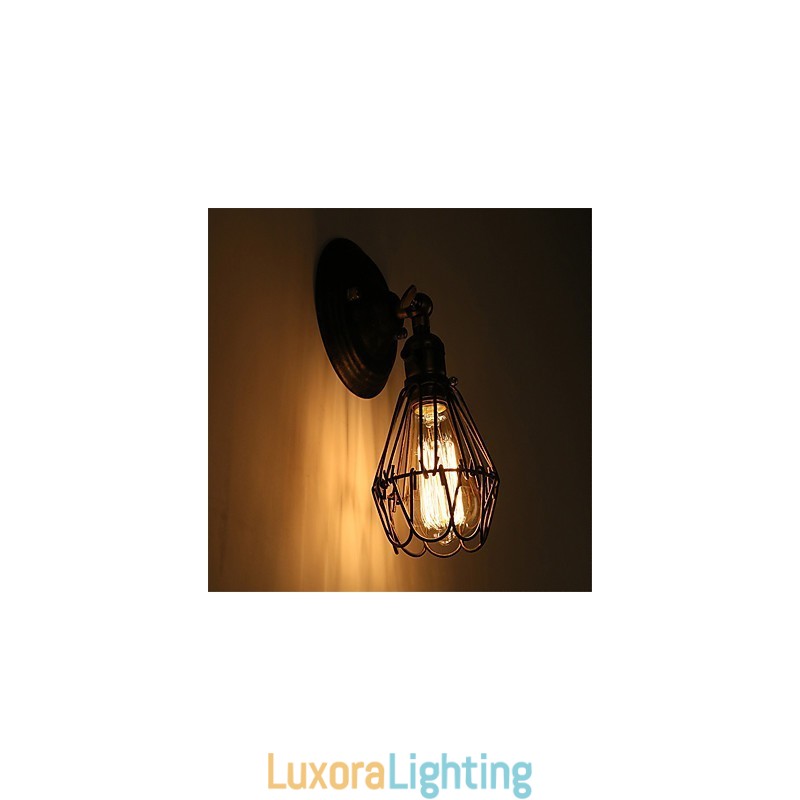 Designer Touch Decorative Retro Industrial Style Country Metal Wall Lights Restaurant Cafe Mini Wall Sconces