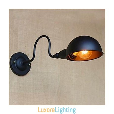 Designer Touch Decorative Retro Black High Grade Personality Bedside Bedroom Study Revolving Around Wall Aisle