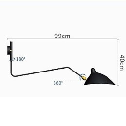 Designer Touch Decorative Modern Contemporary Painting Feature for Swing Arm Ambient Light Swing Arm Lights Wall Light