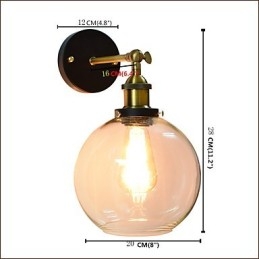 Designer Touch Decorative Iron Wall Lamp Black Simple Retro Wall Lamp Single Head Wall Lamp European Style