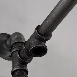 Designer Touch Decorative Vintage Industrial Pipe Wall Lights With switch Creative Lights Restaurant Cafe Bar Decoration lighting With 1 Light Painted Finish