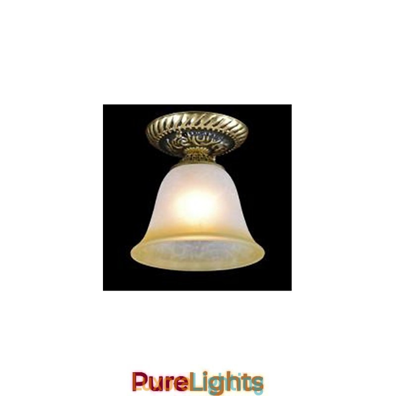 Designer Touch Decorative Traditional Classic Vintage Retro Bronze Metal Flush Mount