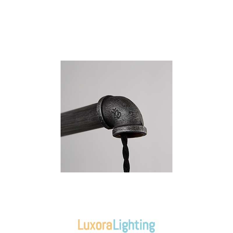 Designer Touch Decorative Vintage Industrial Pipe Wall Lights With switch Creative Lights Restaurant Cafe Bar Decoration lighting With 1 Light Painted Finish