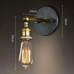 Designer Touch Decorative The American Village Wall Balcony Corridor Simple Copper Head Lamp