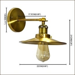 Designer Touch Decorative Rustic Lodge Traditional Classic Brass Feature for Downlight Wall Sconces Wall Light