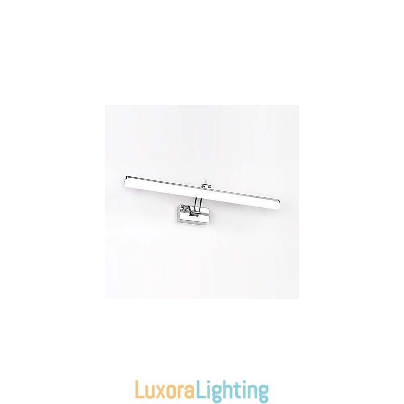 Designer Touch Decorative Integrated Modern Contemporary Chrome Feature for Ambient Light Bathroom Lighting Wall Light