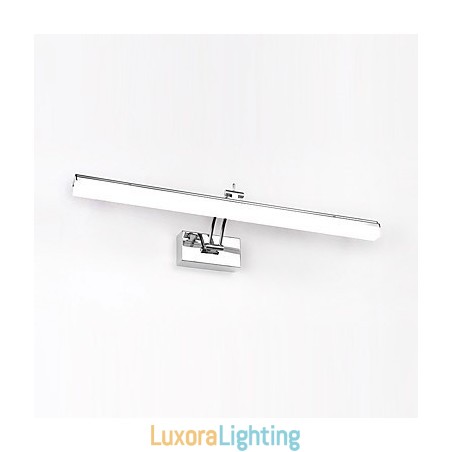 Designer Touch Decorative Integrated Modern Contemporary Chrome Feature for Ambient Light Bathroom Lighting Wall Light