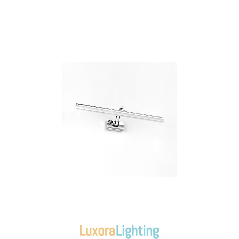 Designer Touch Decorative Integrated Modern Contemporary Chrome Feature for Ambient Light Bathroom Lighting Wall Light