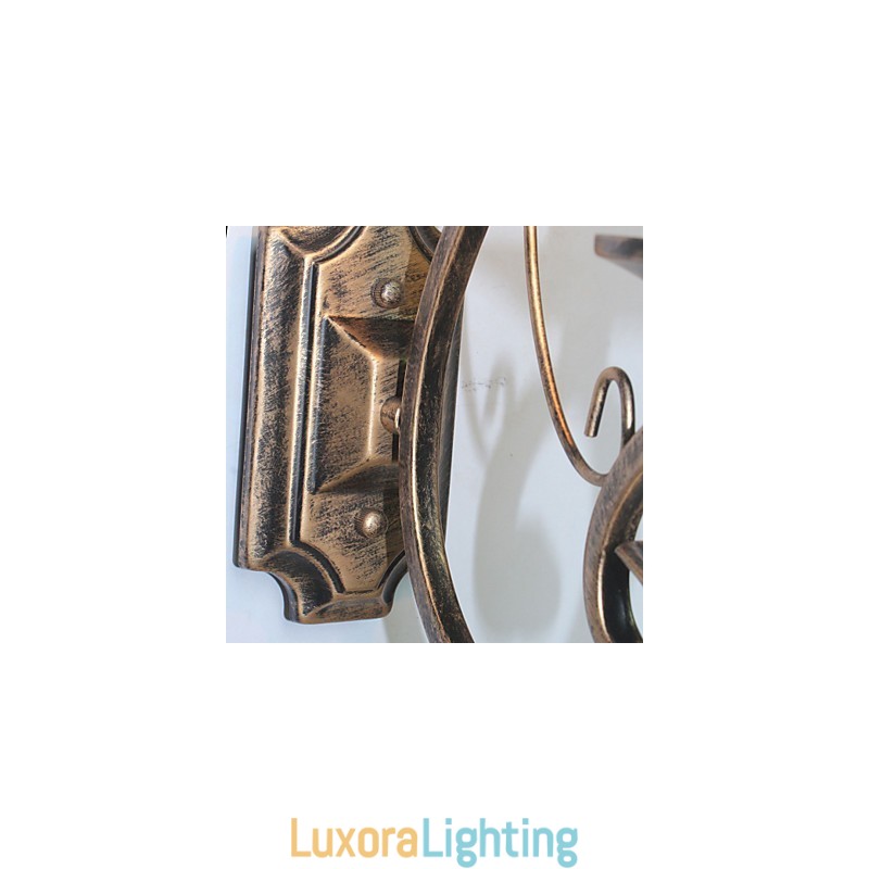 Designer Touch Decorative Mini Retro Wall Lamp Hallway Metal Candle Shape Wall Lamp Lighting