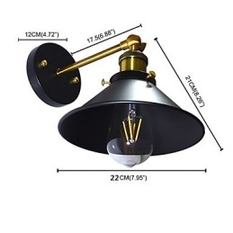Designer Touch Decorative Paint Single Wall Iron Wall Lamp Dumb Black Lightsaber Lamp On Wall