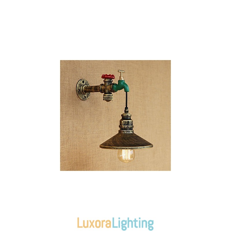 Designer Touch Decorative Country Novelty Retro Painting Feature for Mini Style Ambient Light Wall Sconces Wall Light